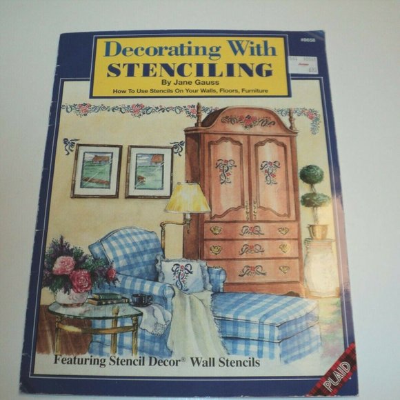 Decorating with Stenciling by Jane Gauss 1991 Very Good Condition #8658 35 Pages - Picture 1 of 3